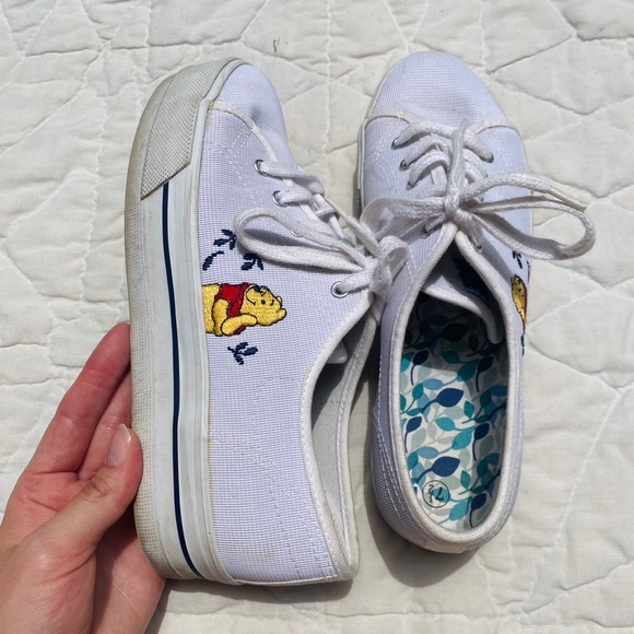 Vintage Winnie The Pooh Platform Sneakers - Picture 2 of 4